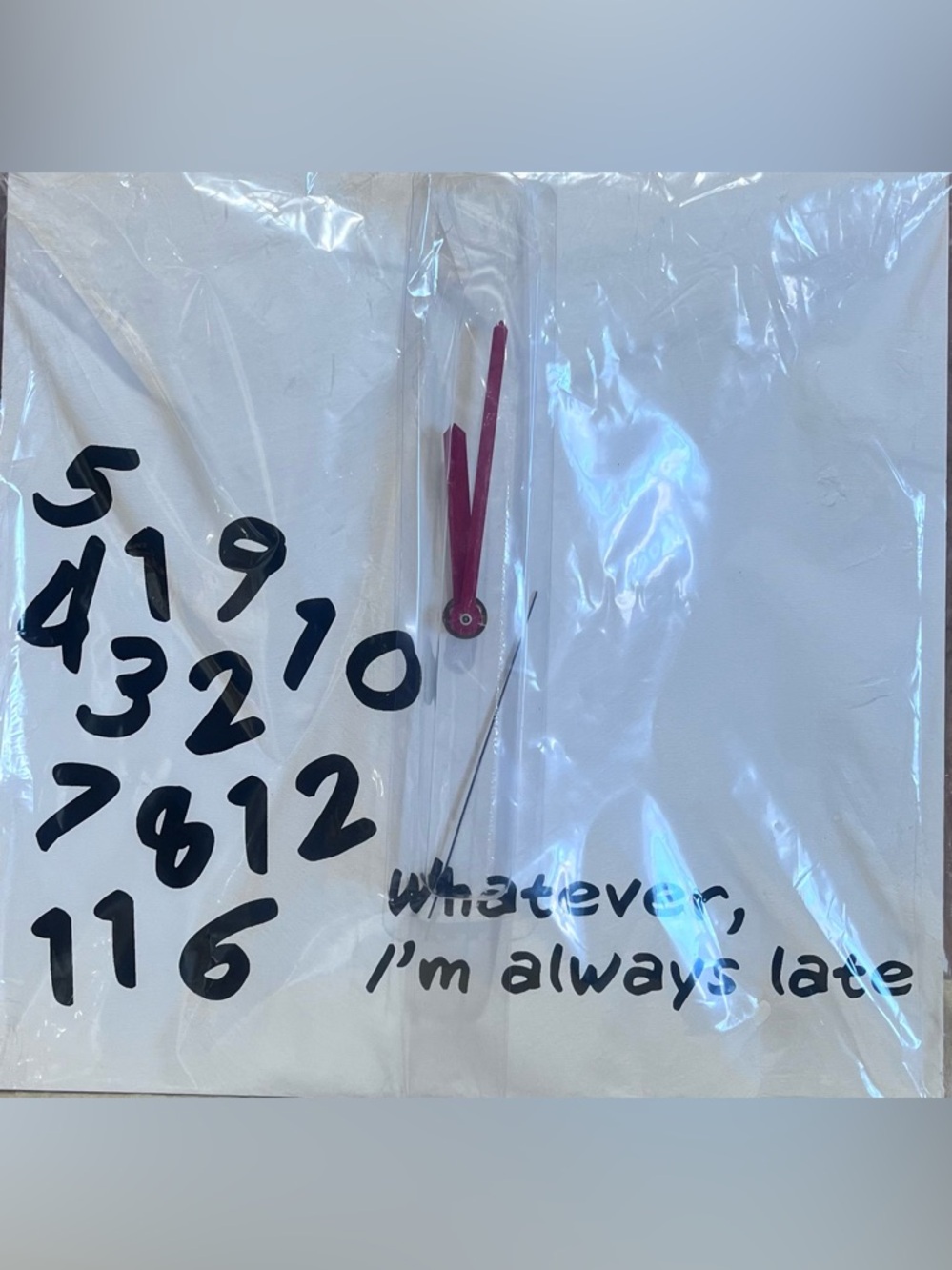 Novelty Clock for People Never on Time